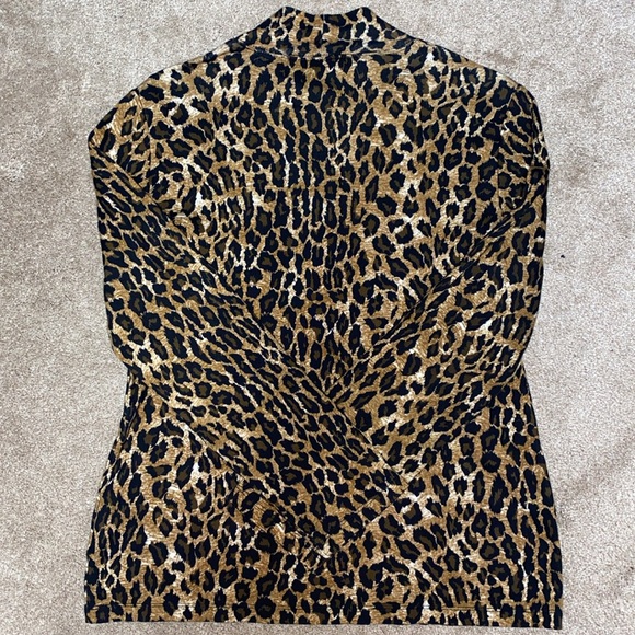 *NWOT* Jones New York Signature, large, cheetah print, mock turtleneck - Picture 5 of 9